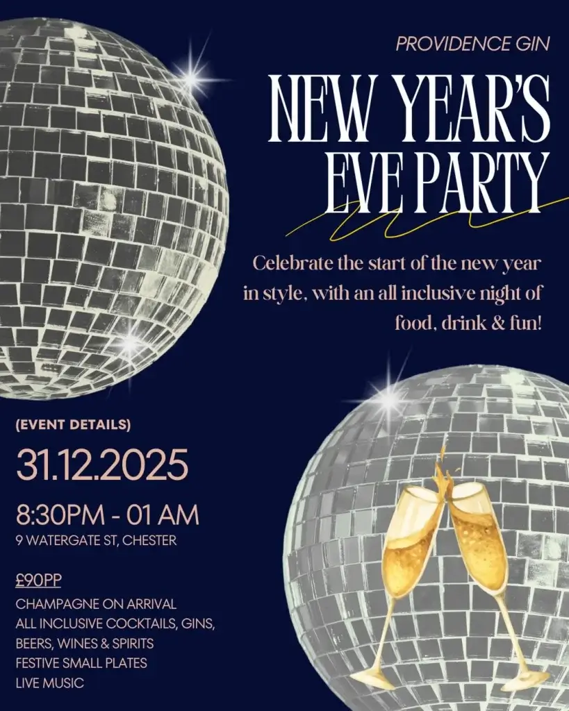 New Years Eve at Providence Gin Chester