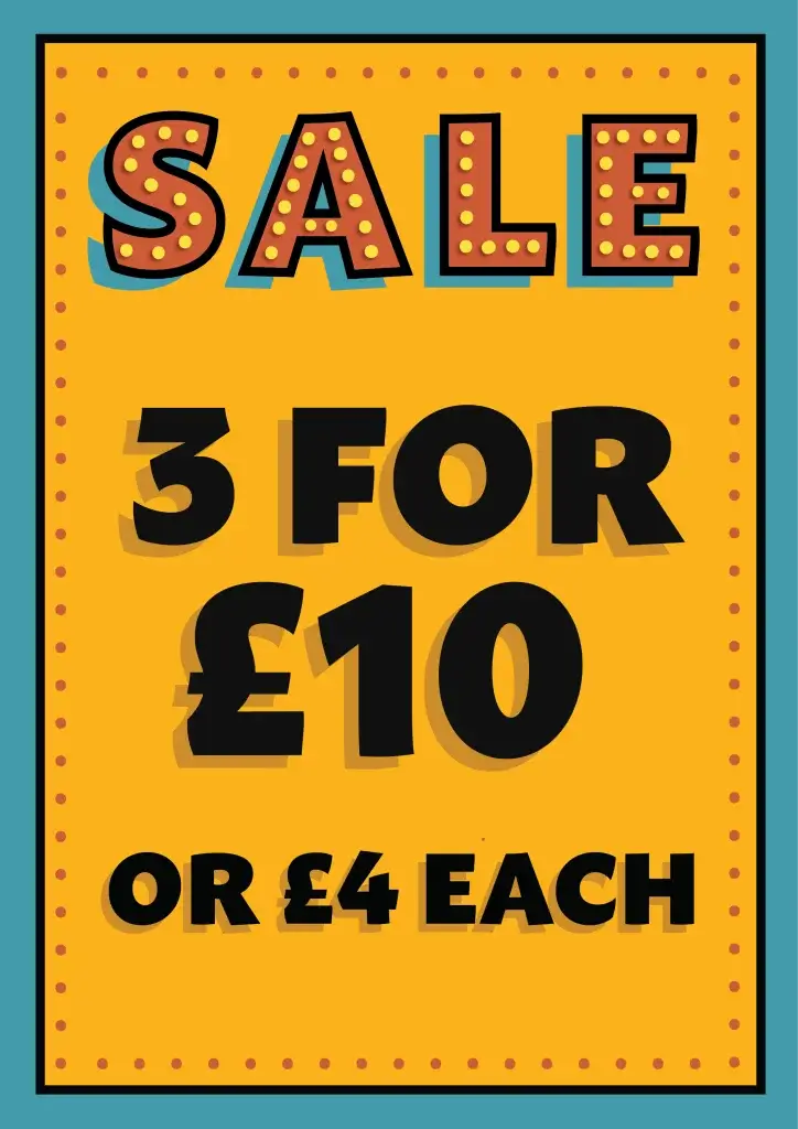 3 for 10 at Socktopus in chester city centre
