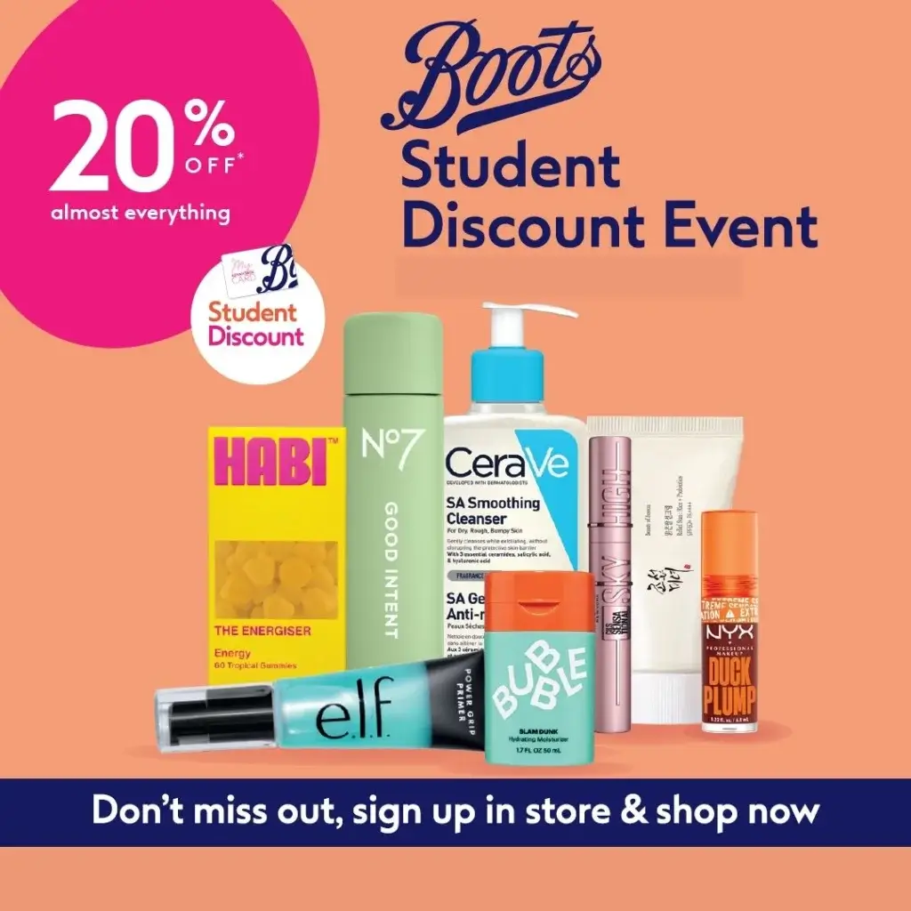 Boots Student Discount Event Chester 1