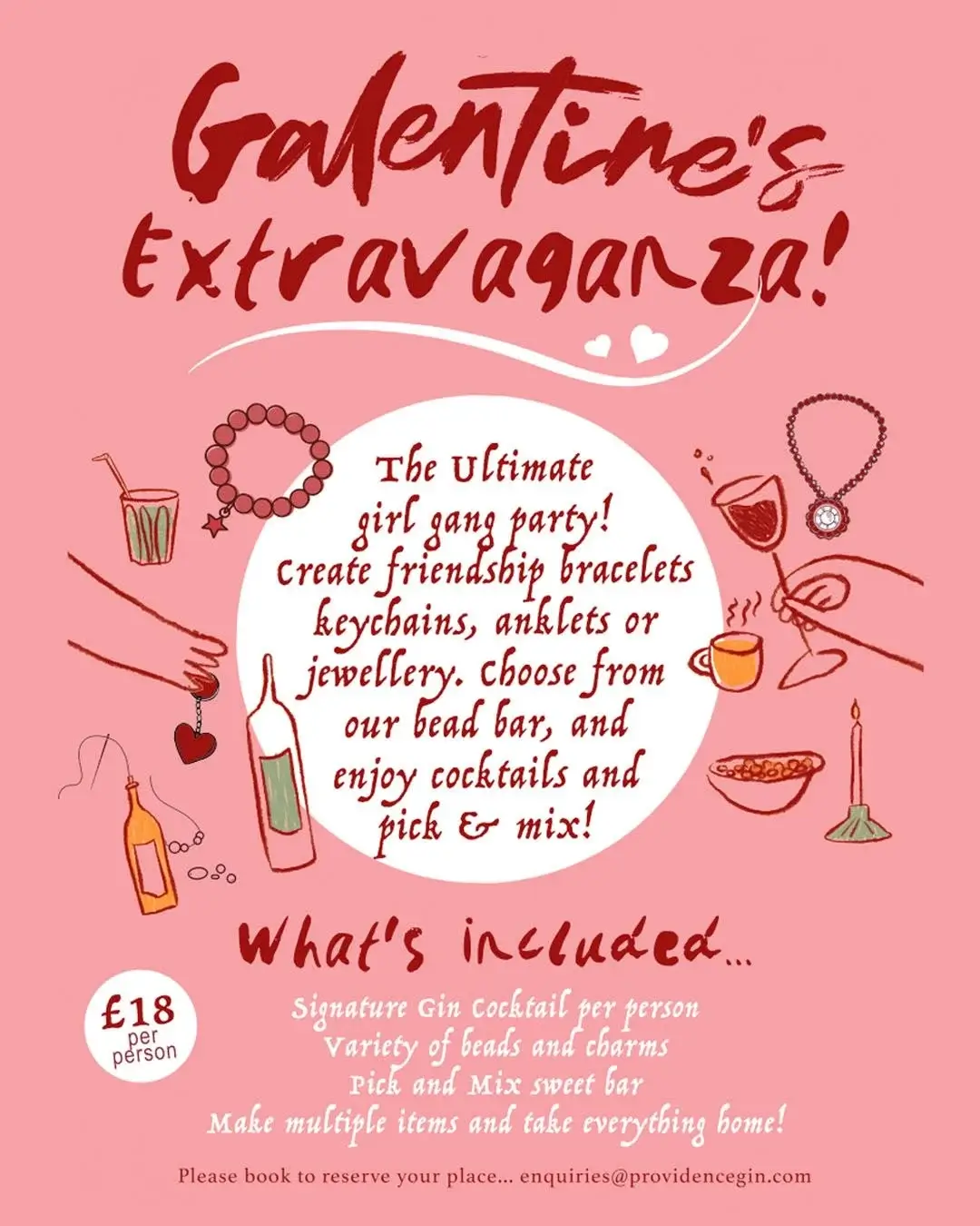 Providence Gin Valentines Day Galentines Extravaganze