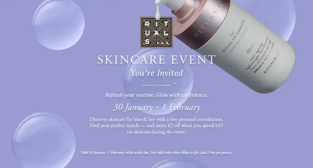 Rituals Skincare Event Chester