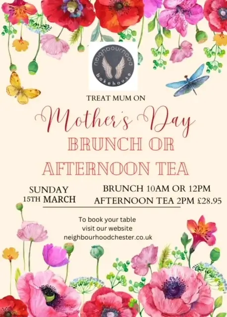 Mothers Day Brunch Afternoon Tea in Chester