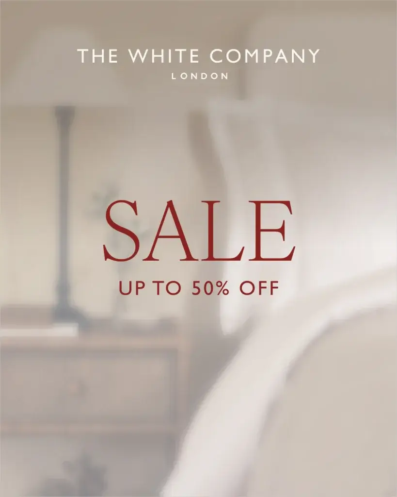 The White Company up to 50% off sale chester